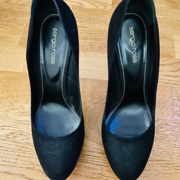 Sergio Rossi stilettos black size 39 - Picture 1 of 4